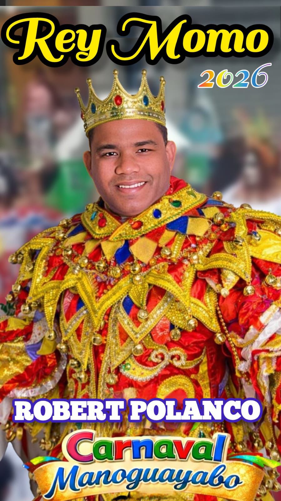 El Rey del carnaval de manoguayabo.
