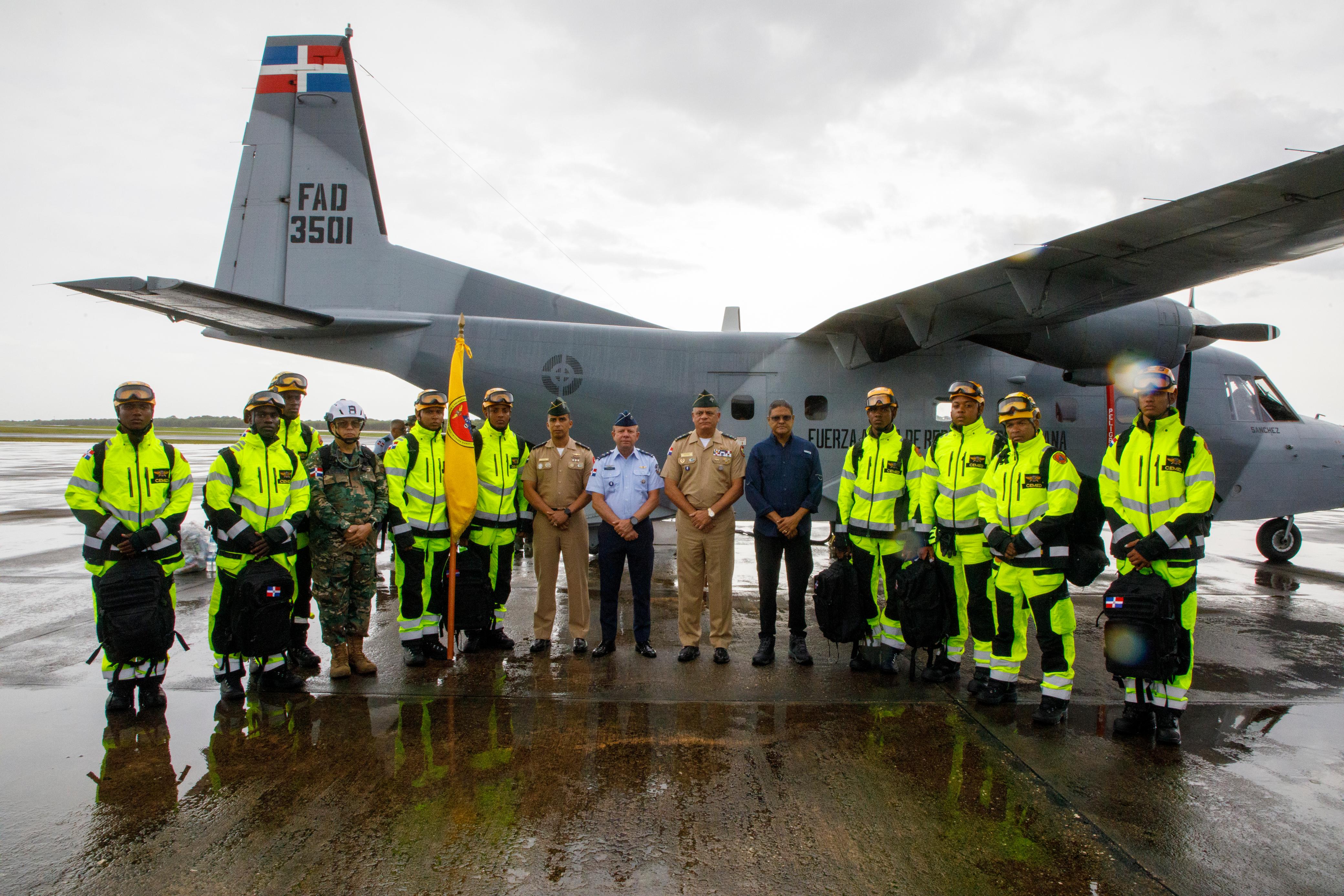 República Dominicana despliega equipo especializado de las Fuerzas Armadas hacia Venezuela como parte de la Operación Quisqueya Solidaria 2026.