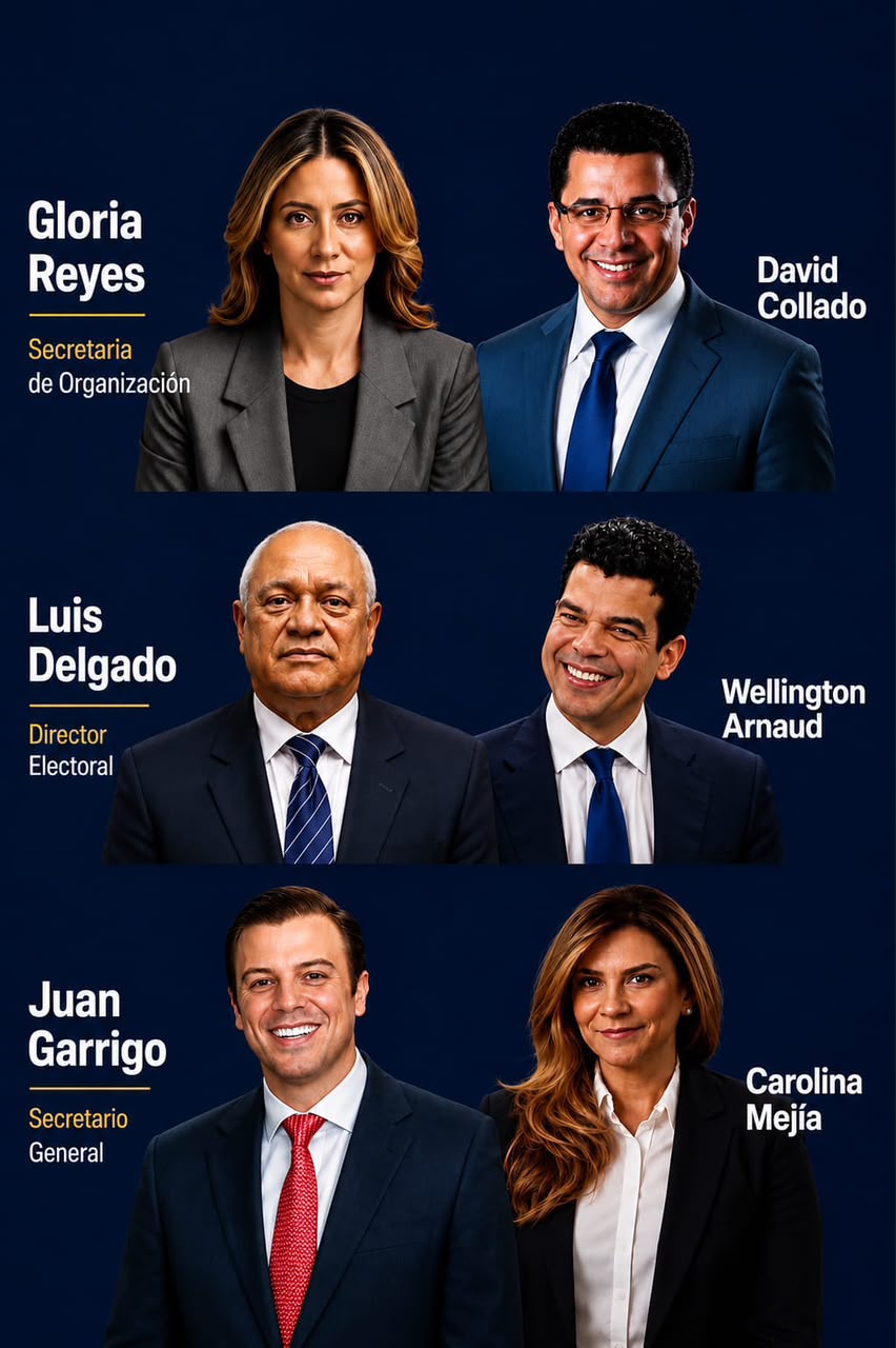 Wellington, David y Carolina los 3 que representan las fuerzas del PRM.